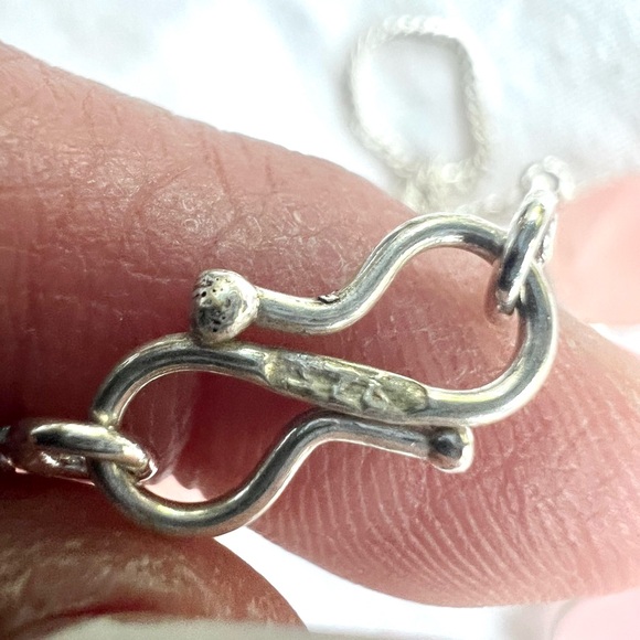 925 Massive Rose Quart Heart Opening Necklace - Picture 4 of 9